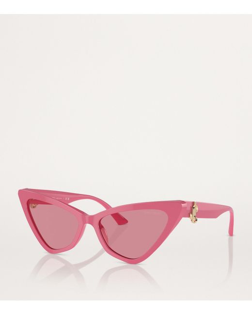 Jimmy Choo Pink Acetate Jc5008 Sunglasses