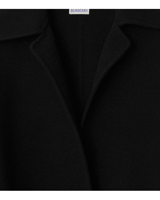 Burberry Black Cashmere Belted Coat