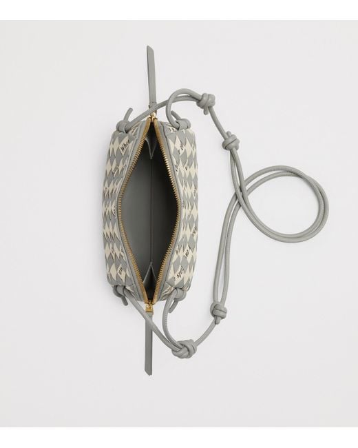 Bottega Veneta White Nappa Leather Concert Pouch