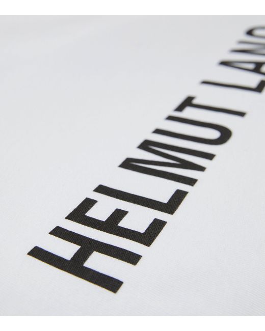 Helmut Lang White Logo T-shirt for men