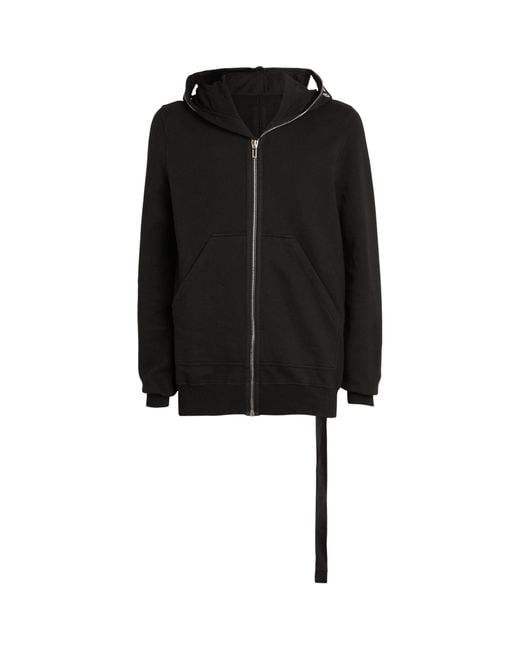 Rick Owens Zip-up Hoodie in Black for Men | Lyst