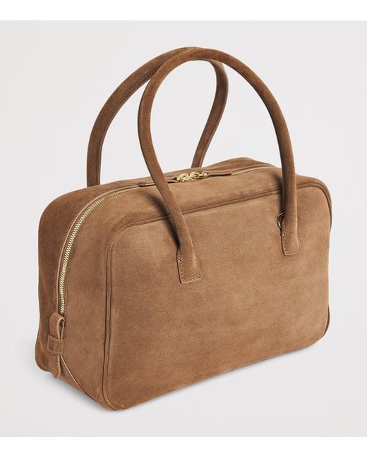 Sandro Brown Suede Ezmeh Shoulder Bag