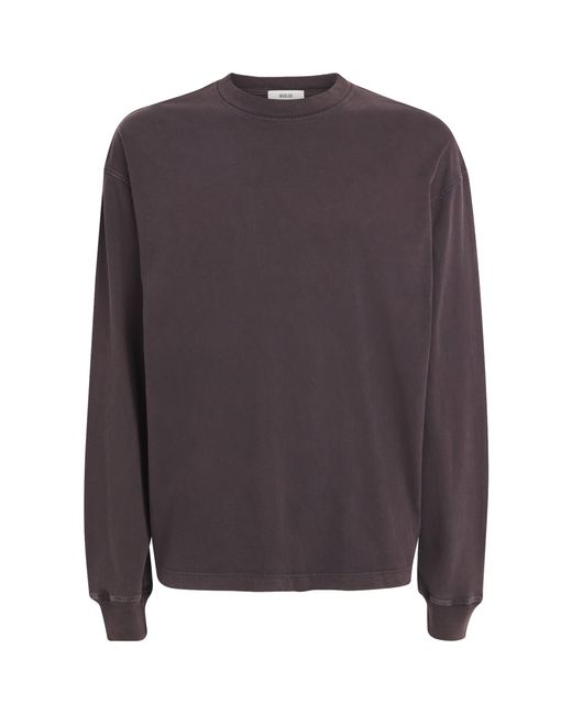 Agolde Gray Cotton Long-Sleeve Asha T-Shirt for men