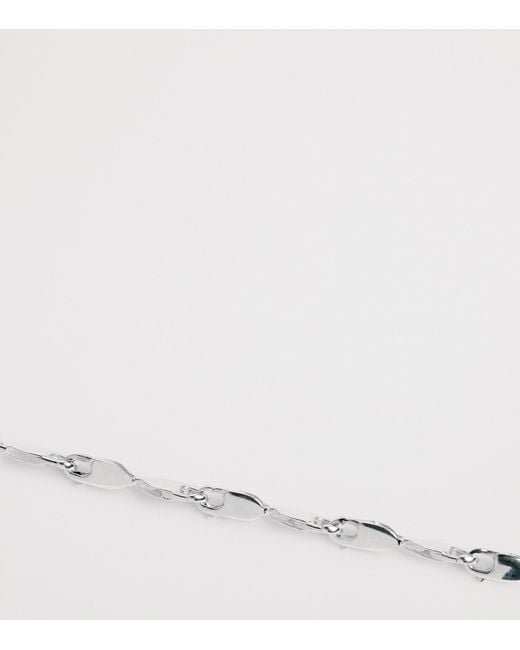 Bleue Burnham Metallic Sterling Lobster Clasp Bracelet for men