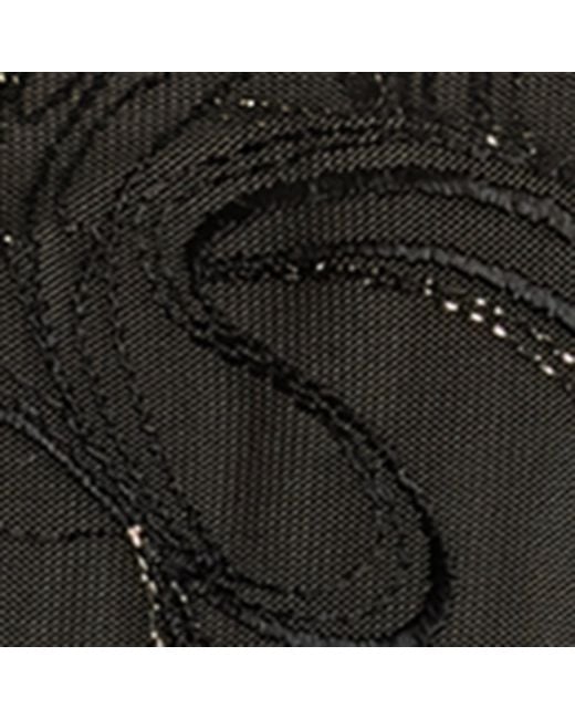 Bordelle Black Embroidered Pearl Thong