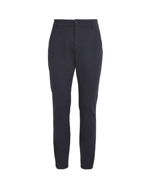 PAIGE Blue Stafford Trousers for men