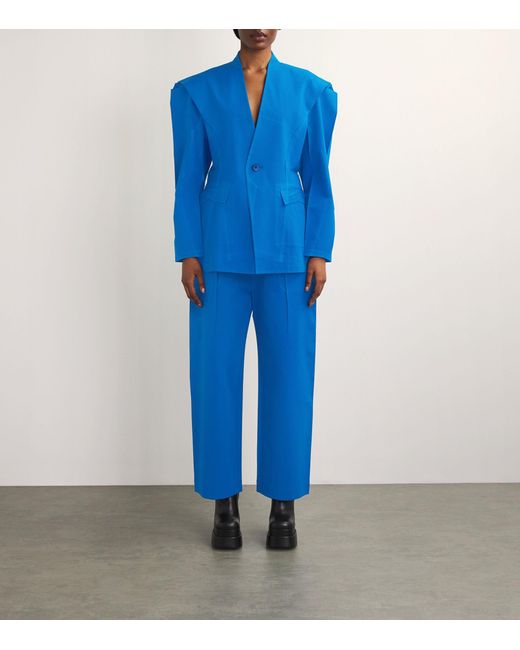 Issey Miyake Blue Fixed In Time Blazer