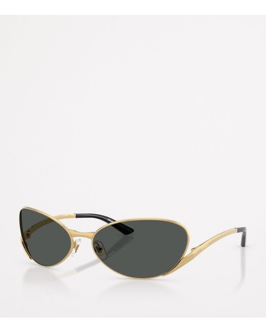 Versace Metallic Oval Sunglasses