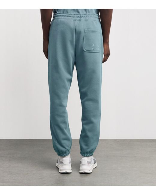 On Shoes Blue Cott-Blend Club Collective Sweatpants for men