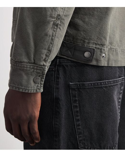 Rag & Bone Gray Workwear Denim Shacket for men