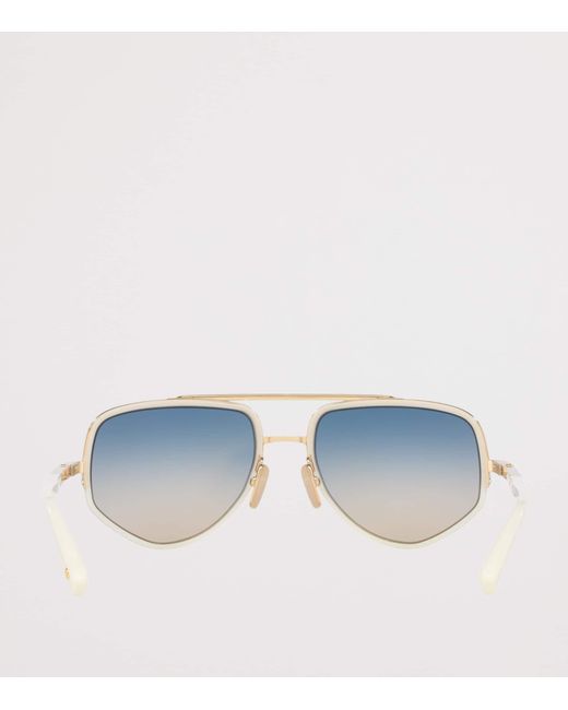 Dita Eyewear Blue Mach X Pilot Sunglasses