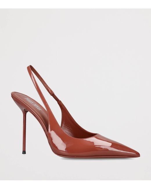 Paris Texas Pink Patent Leather Lidia Slingback Pumps 105