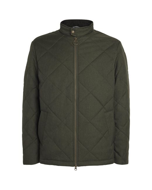 Barbour Green Quilted City Harrington Jacket for men
