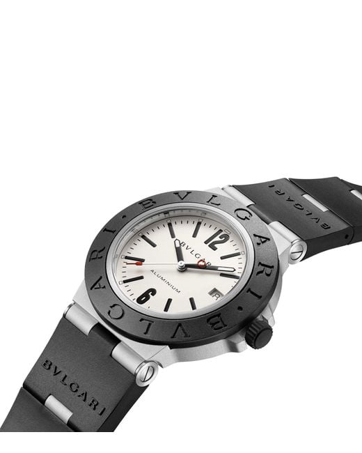BVLGARI Gray Aluminium Titanium Watch 40mm for men