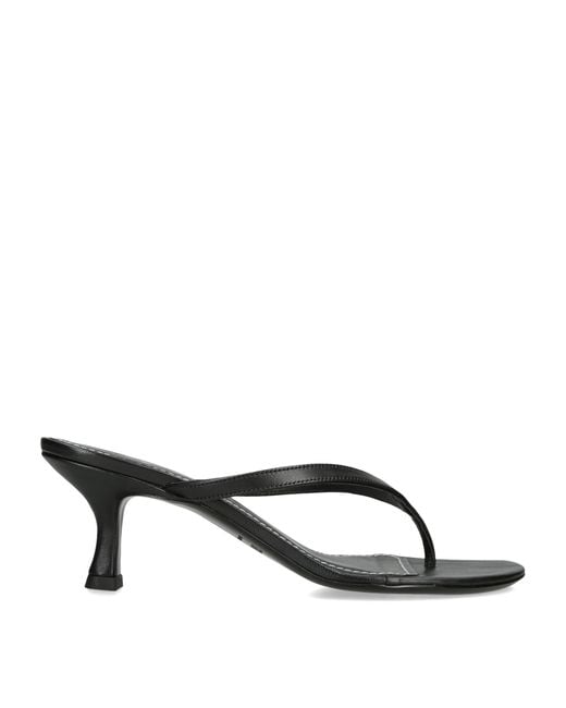 Staud Black Freja Kitten Heel Sandals 60