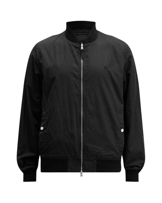 AllSaints Black Reversible Bassett Bomber Jacket for men