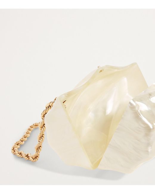 Cult Gaia Natural Juliet Clutch Bag