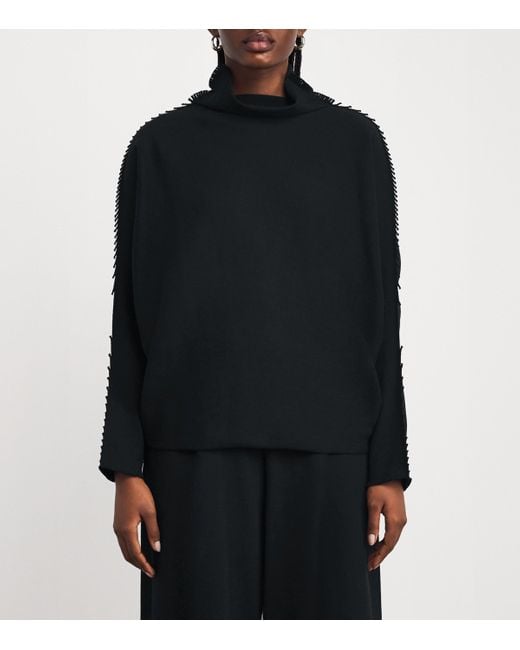 Issey Miyake Black Campagne Sweater