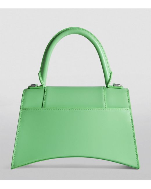 Balenciaga Green Small Leather Hourglass Top-handle Bag