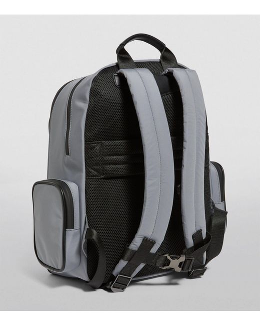 Emporio Armani Nylon Backpack in Grey for Men | Lyst UK