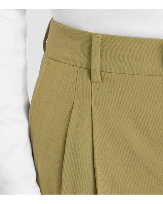 AMI Green Tailored Slim Trousers for men