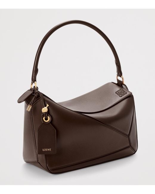 Loewe Brown Medium Leather Puzzle Top-Handle Bag