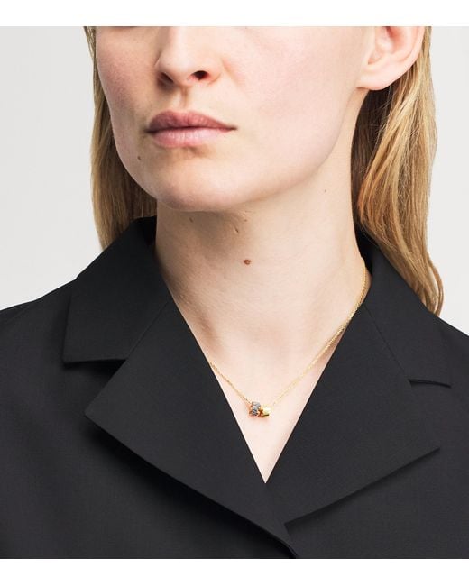 Suzanne Kalan Metallic And Sapphire Infinite Roundelle Pendant Necklace