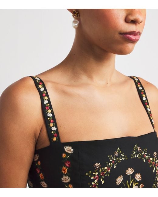 Agua Bendita Black Cotton Lima Paramo Mini Dress