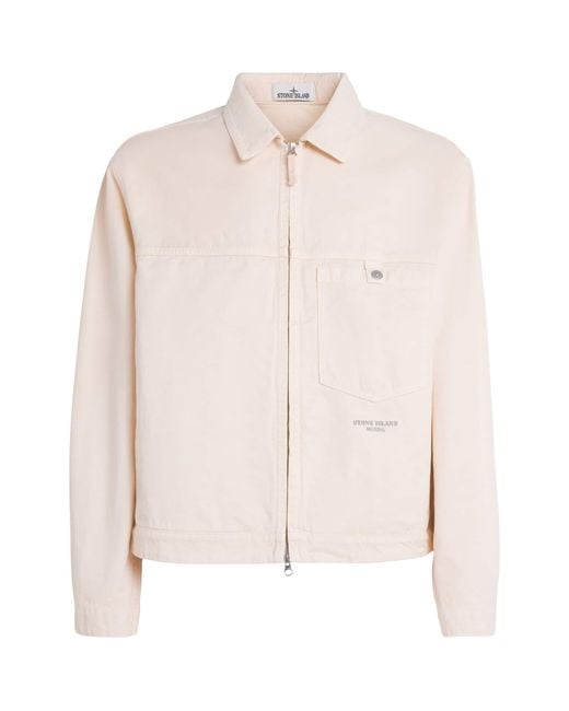 Stone Island Pink Cotton Marina Jacket for men