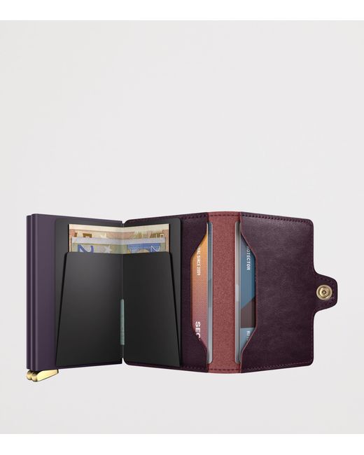 Secrid Purple Basco Leather Twinwallet for men