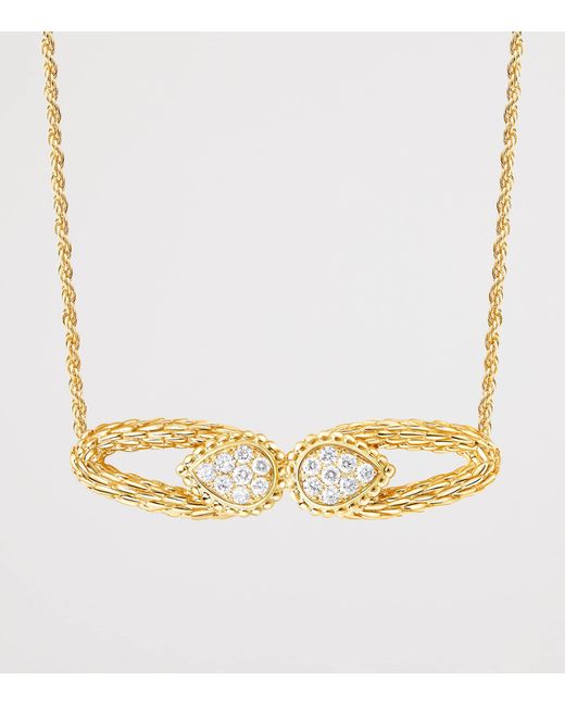 Boucheron White And Diamond Serpent Bohème Vintage Necklace