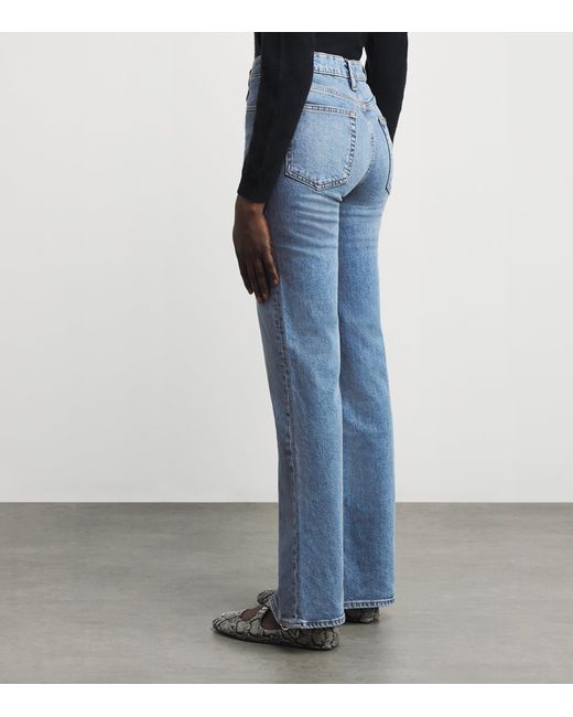 FRAME Blue The Pixie Arrow Bootcut Jeans