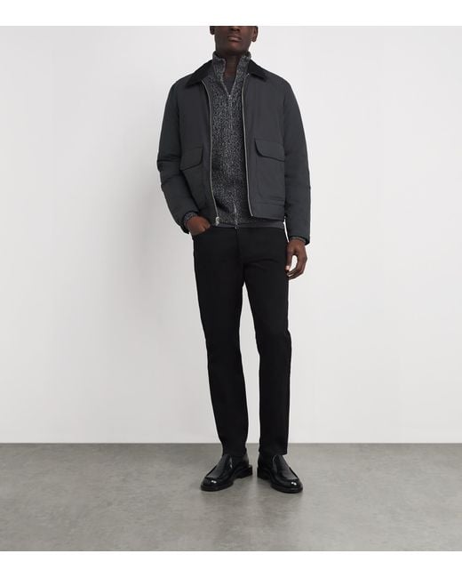 Rag & Bone Black Down-Filled Derrick Shirt Jacket for men