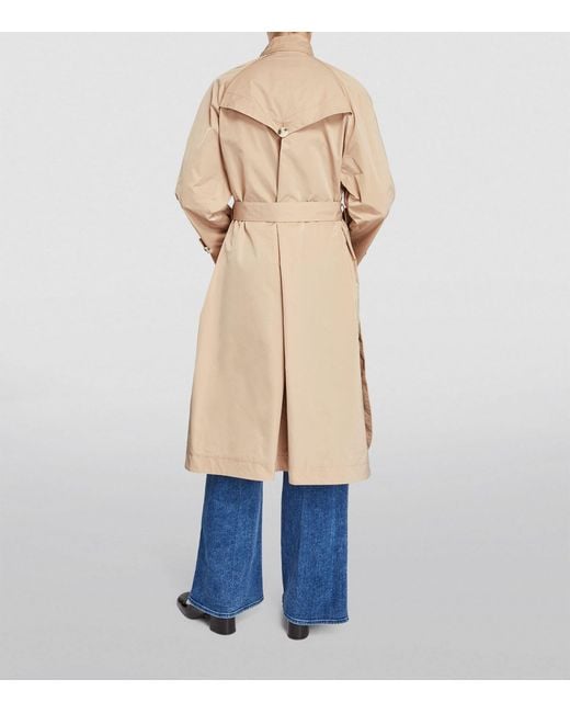 MAX&Co. Natural Double-breasted Trench Coat