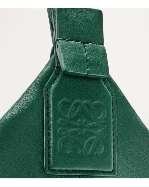 Loewe Green Leather Cubi Shoulder Bag for men