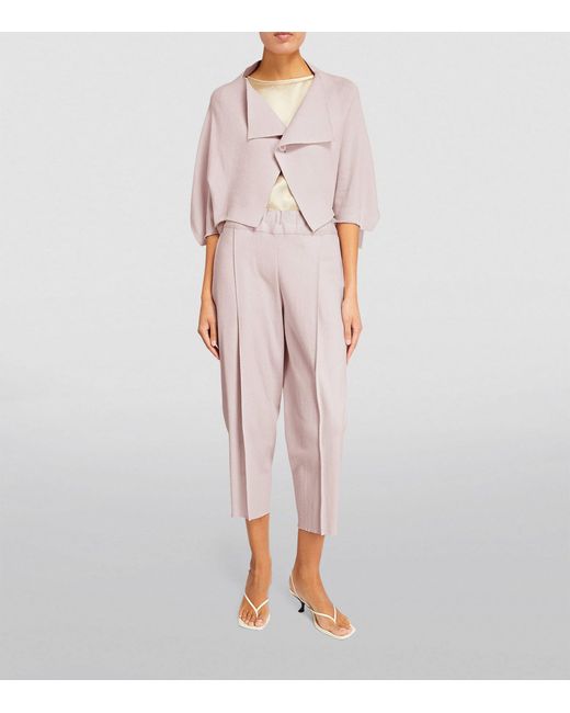 Issey Miyake Pink Campagne Tapered Trousers