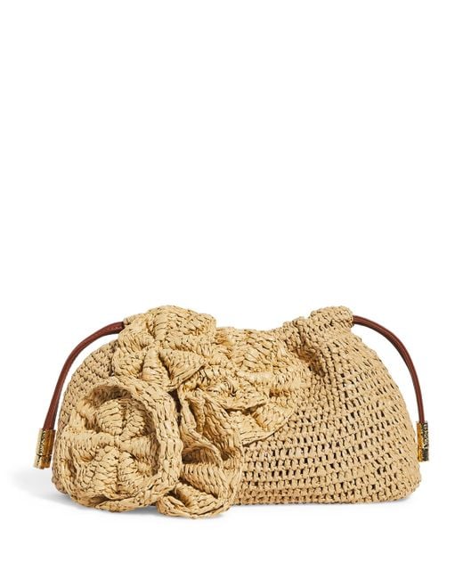 Ulla Johnson Metallic Floral Lali Clutch Bag