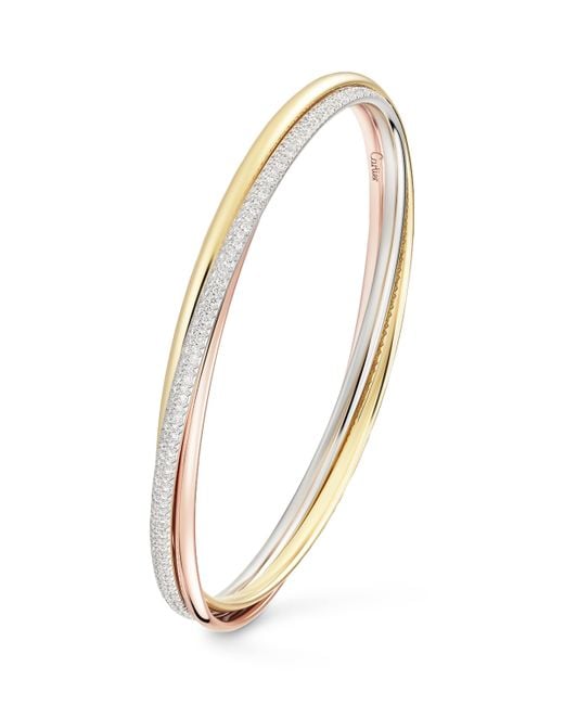 Cartier Metallic Small, Rose, And Diamond Trinity Bracelet for men