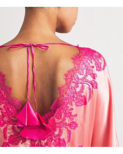 Torlowei Pink Silk Tokoni Kaftan