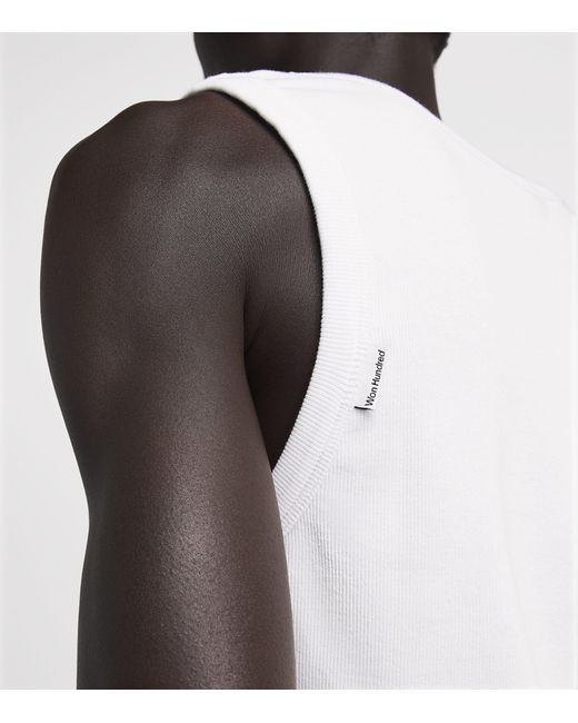 Won Hundred White Stretch-Cotton Simo Tank Top for men