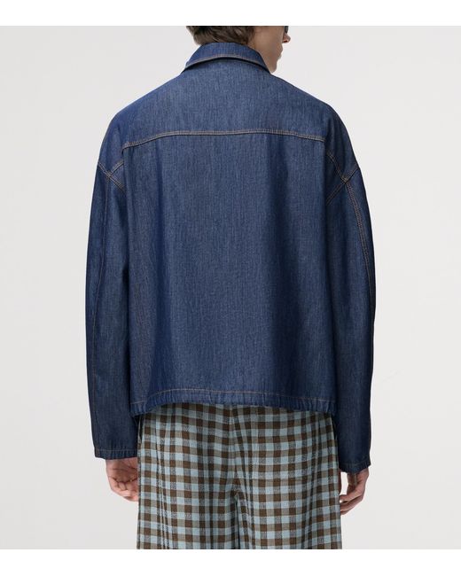 Loewe Blue Anagram Denim Jacket for men