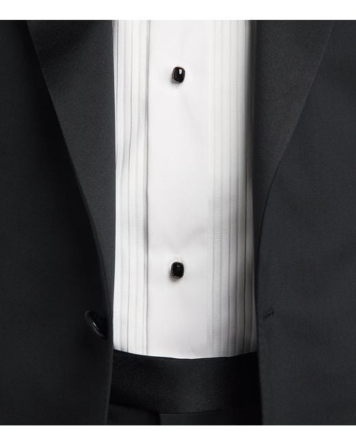Babette Wasserman Natural Rhodium-Plated Swarovski Crystal Cufflinks for men