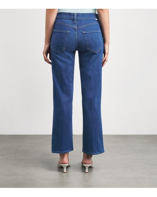 Mother Blue The Rambler Zip Ankle Jeans