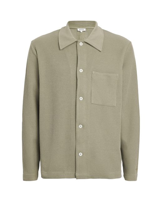 Norse Projects Green Cotton-Blend Double-Face Jorn Overshirt for men