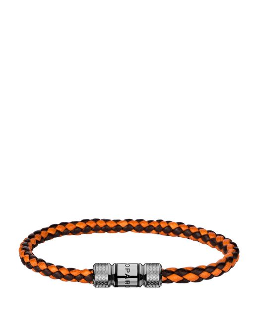 Chopard Brown Leather Classic Racing Bracelet