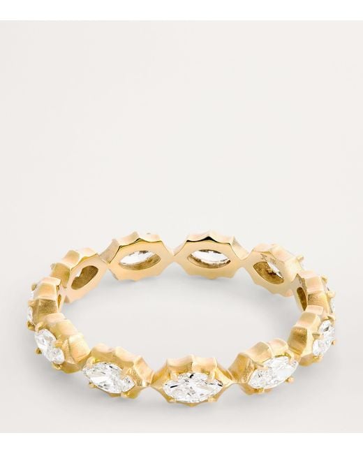 Jade Trau Metallic Large And Diamond Alchemy Maverick Eternity Ring
