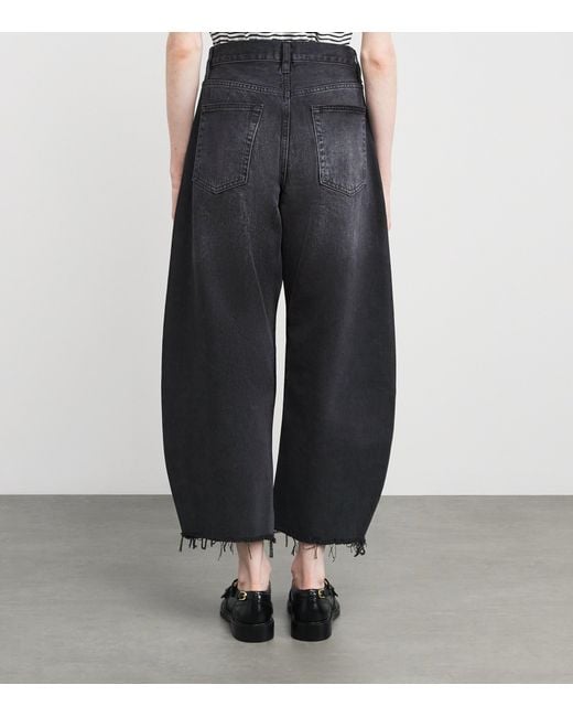 FRAME Blue The Bubble Crop Jeans