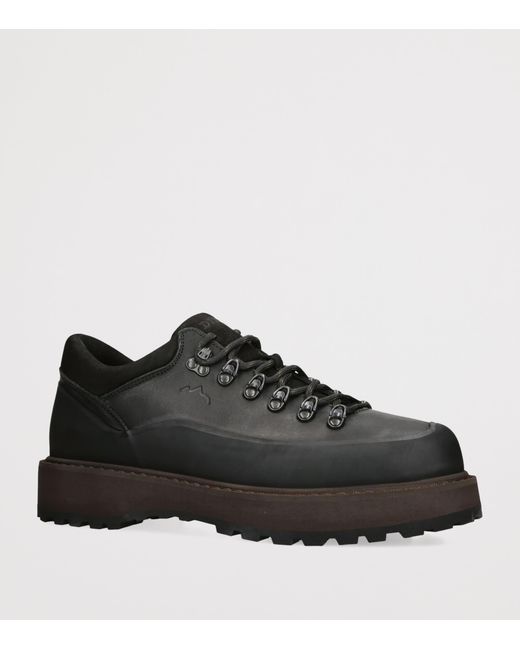 Diemme Black Suede Parigi Gancho Driving Shoes for men