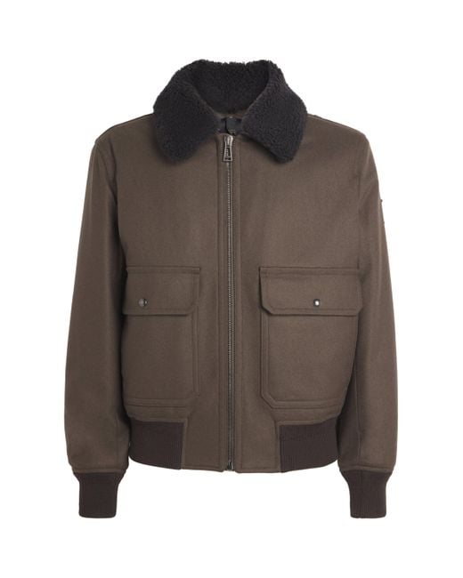 Belstaff Brown Wool-Blend Welder Jacket for men