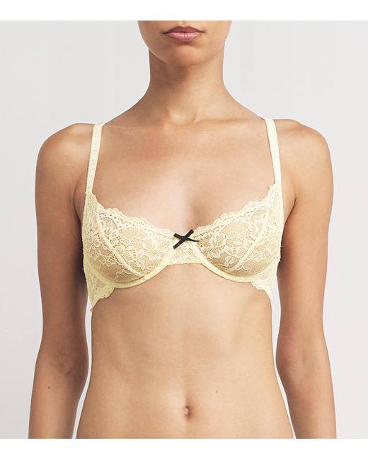 Fleur du Mal Natural Lace Bianca Balconette Bra